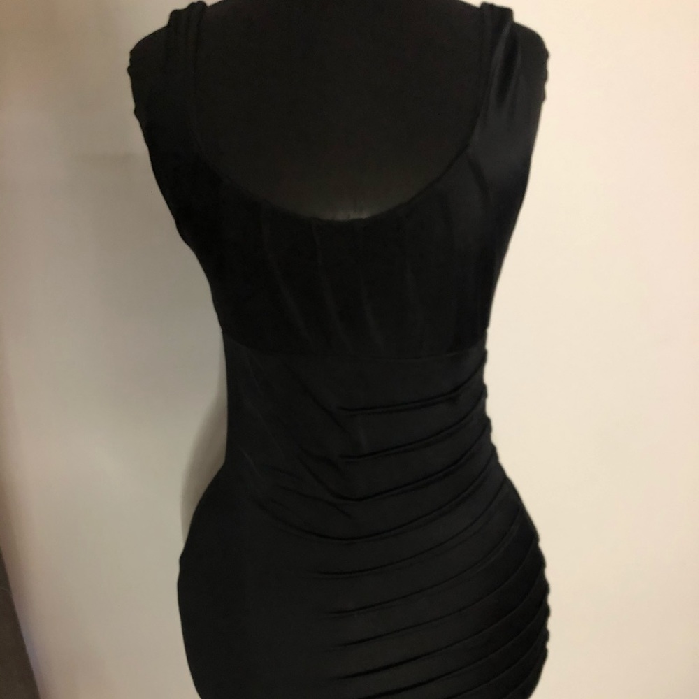 Black Bebe stretchy mini dress